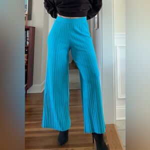 Dressed in LALA New Era Ribbed Knit Set NWT - Electric Blue - M